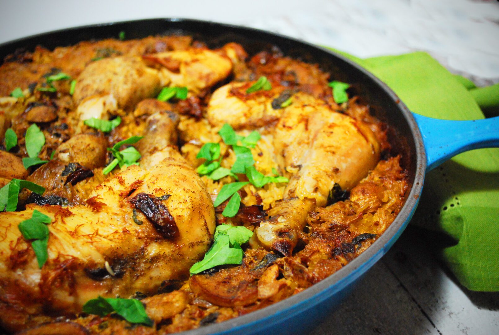 Chicken Thighs with Sundried Tomatoes and Basil 