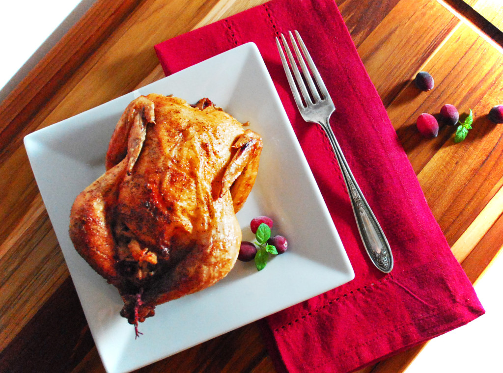 Roasted Cornish Hens with Cranberry Stuffing