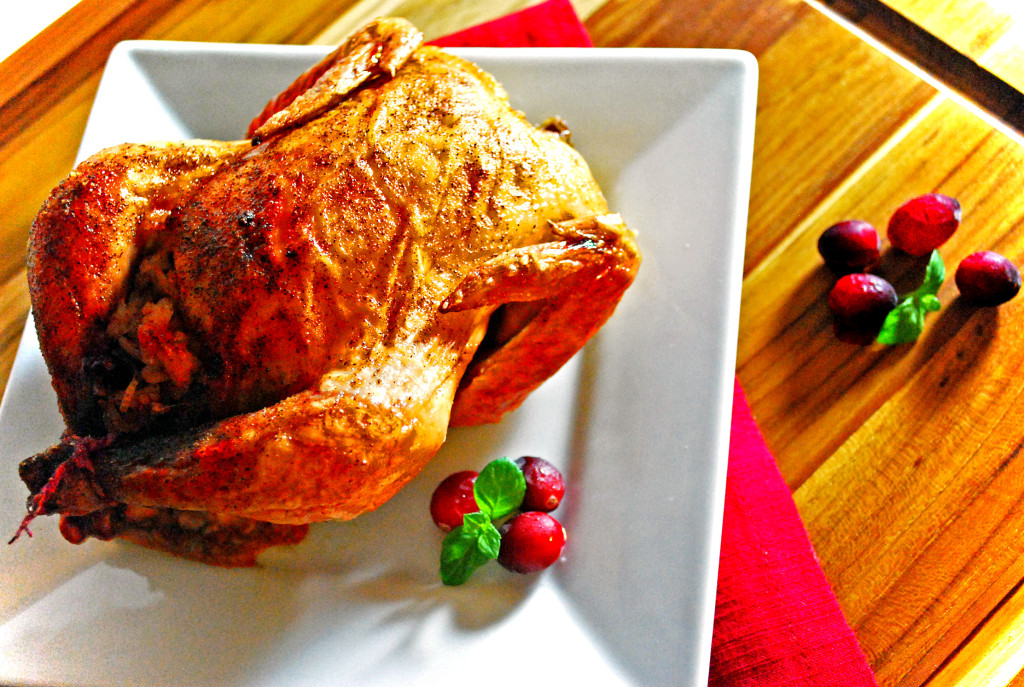 Roasted Cornish Hens with Cranberry Stuffing