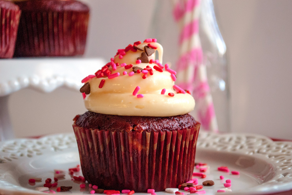 Red Velvet Cupcakes with Cream Cheese Icing