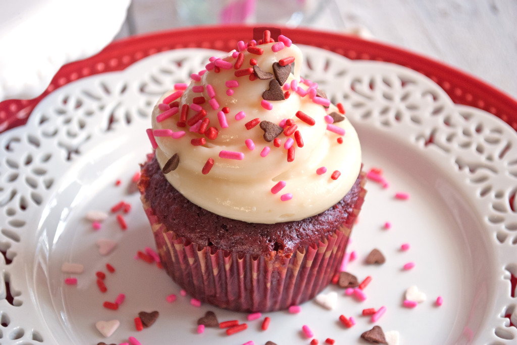 Red Velvet Cupcakes with Cream Cheese Icing