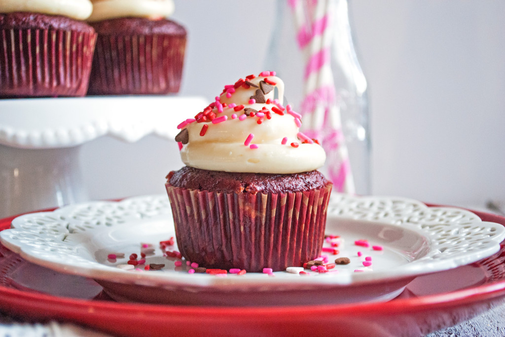 Red Velvet Cupcakes with Cream Cheese Icing