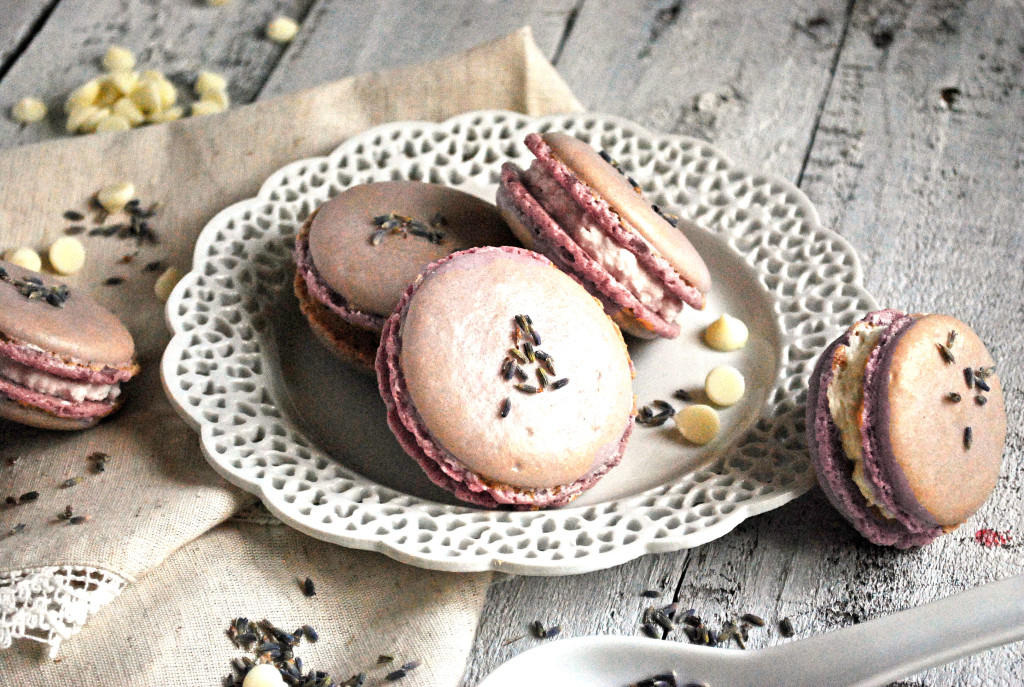 Lavender White Chocolate Macrons