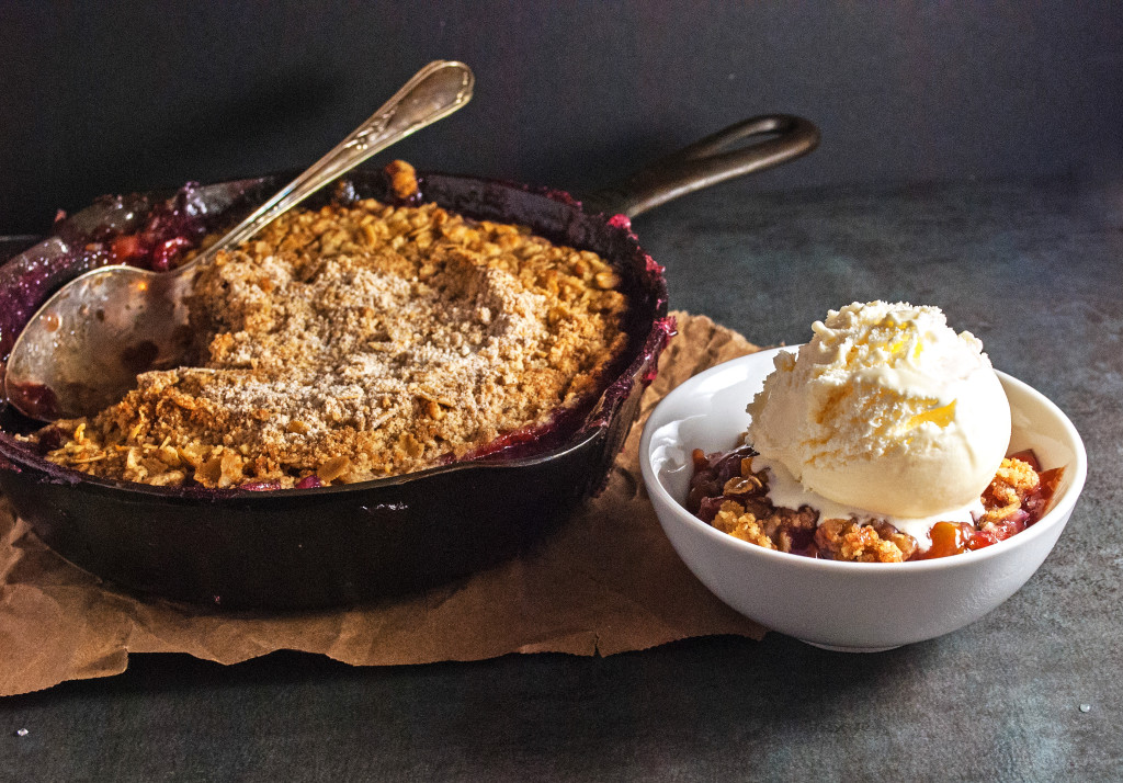 Pretty Peach and Cherry Crisp