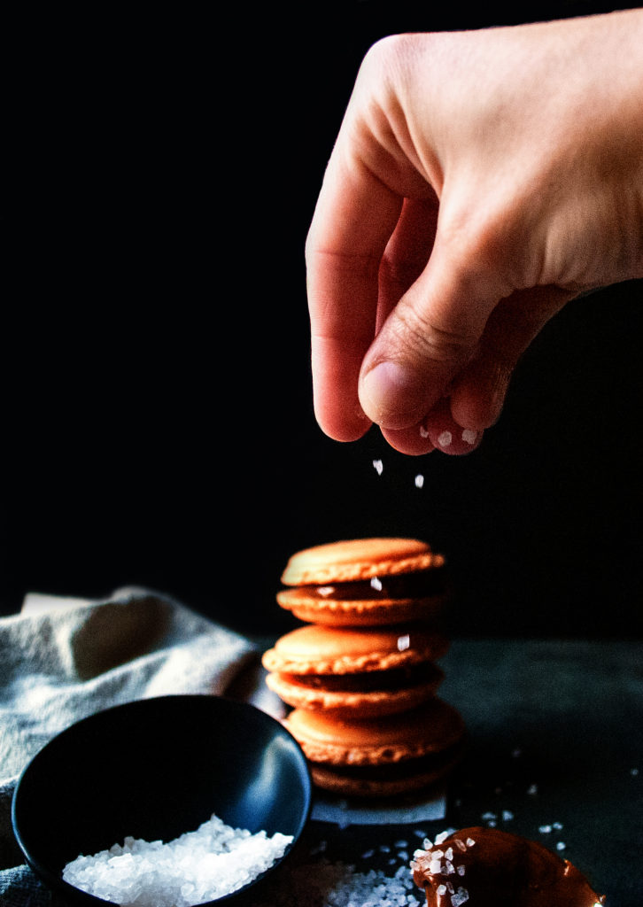 Salted Caramel French Macarons 