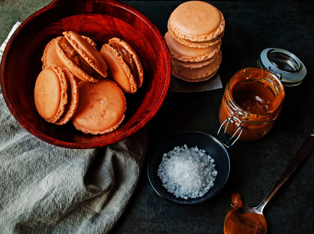 Salted Caramel French Macarons