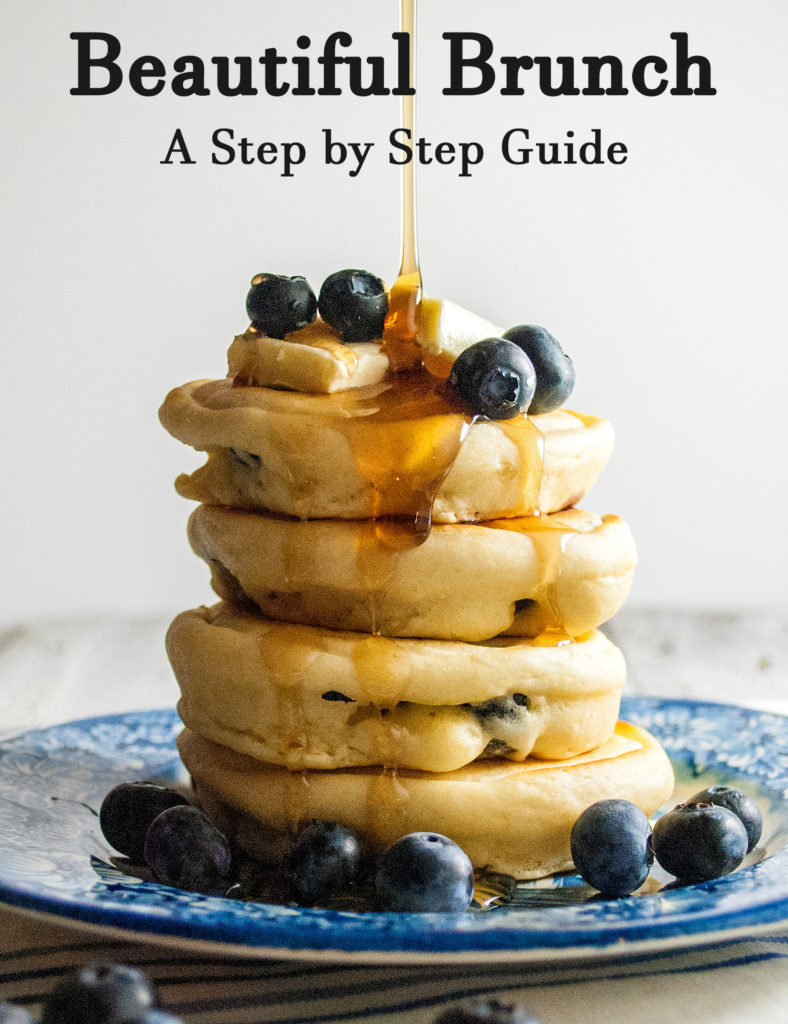 Blueberry pancakes, delicious brunch recipe.