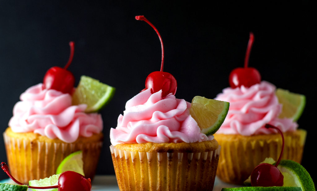 Cherry Limeade Cupcakes