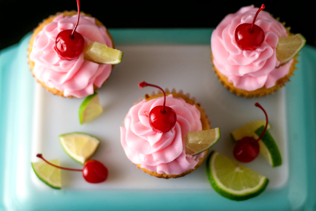 Cherry Limeade Cupcakes