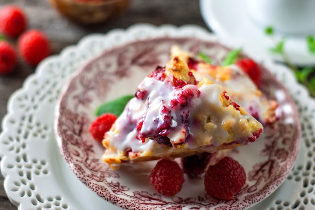 Raspberry White Chocolate Scones