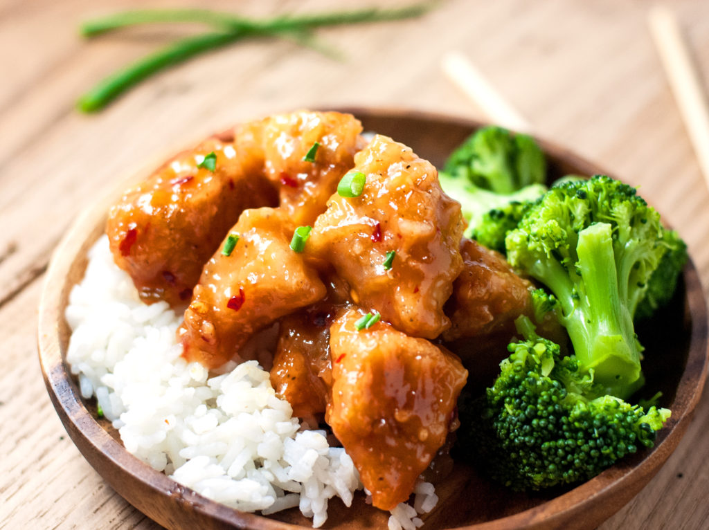 Skinny General Tso's Chicken