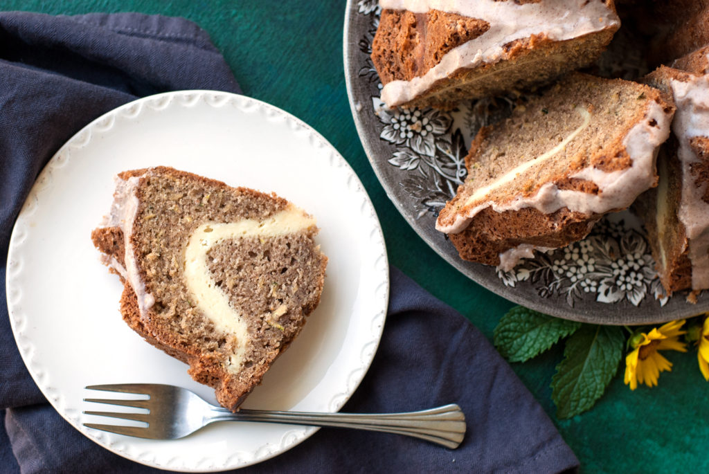 Zucchini Cream Cheese Bundt Cake