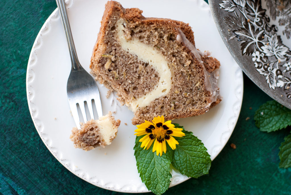 Zucchini Cream Cheese Bundt Cake