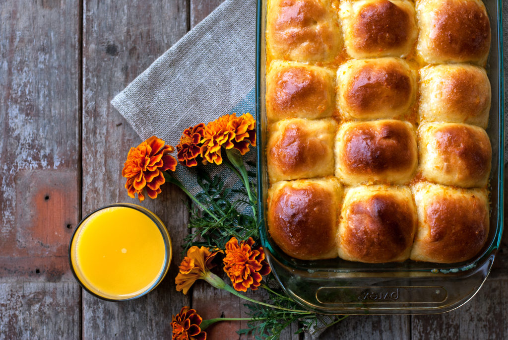 Orange Dinner Rolls