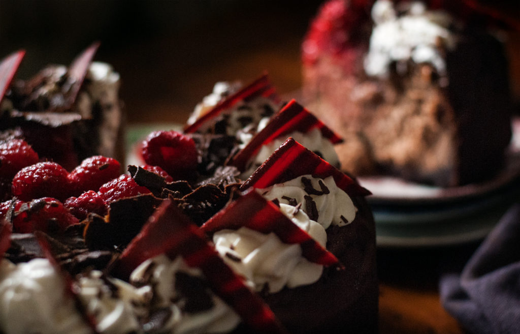 Dark Chocolate Raspberry Cheesecake