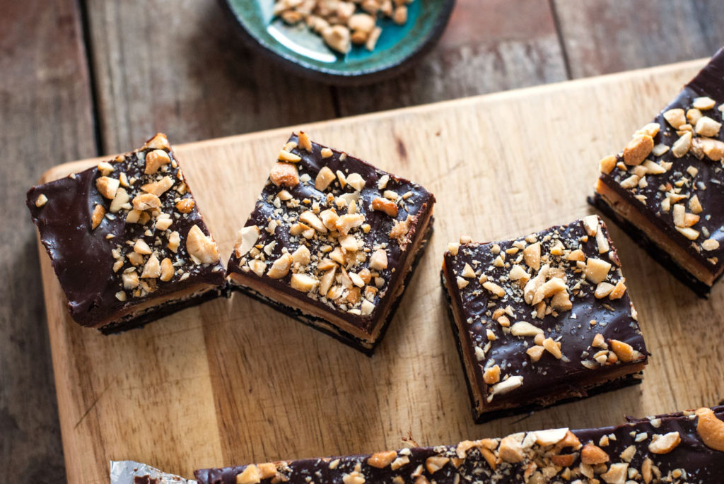 Dark Chocolate Peanut Butter Bars