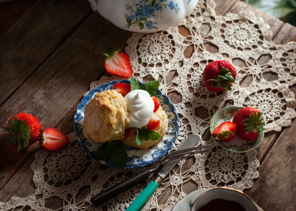 Strawberries and Cream Scones