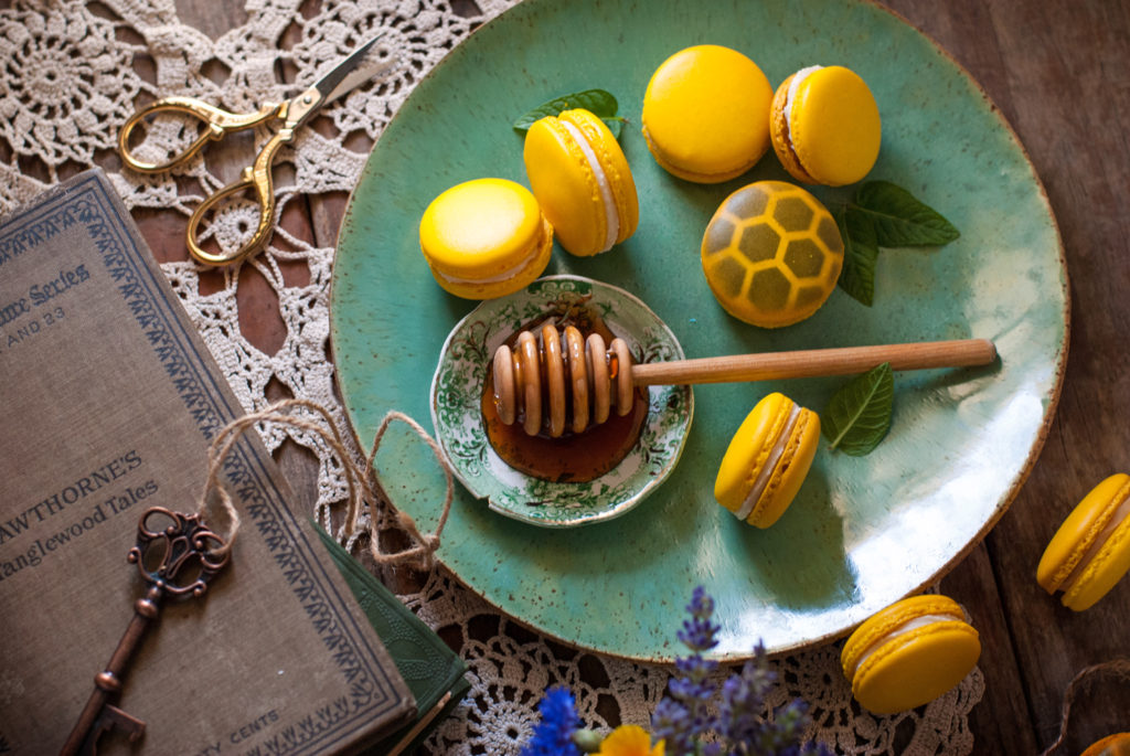 Lavender Honey French Macarons