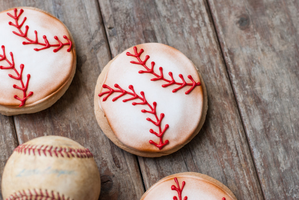 Baseball Sugar Cookies