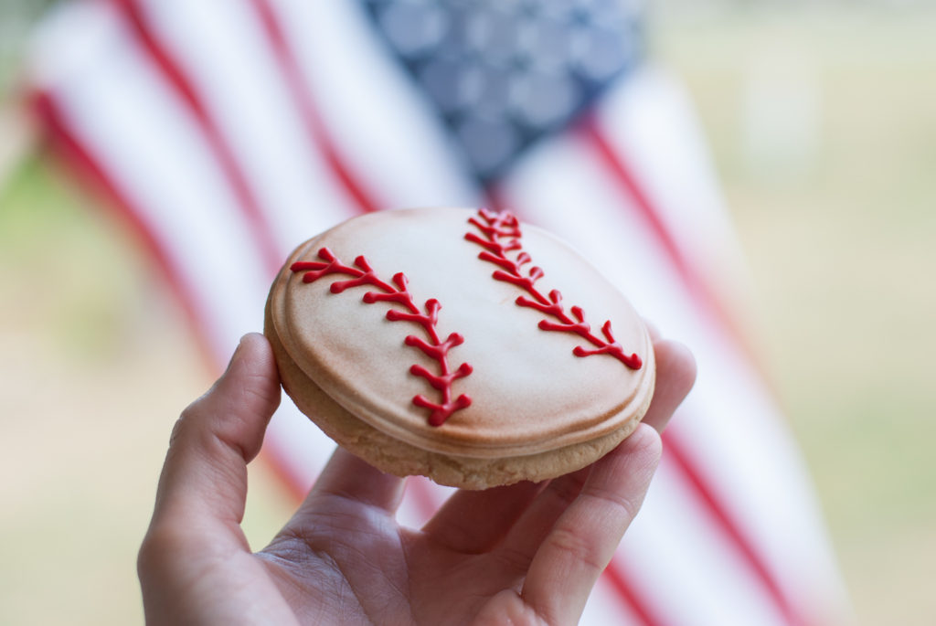 Baseball Sugar Cookies