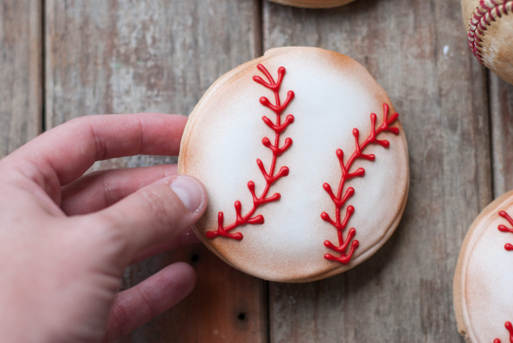 Baseball Sugar Cookies