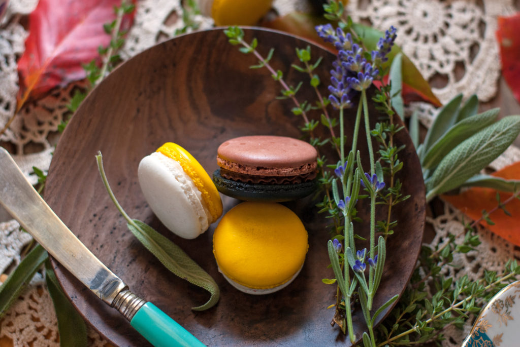 Chocolate Pumpkin French Macarons