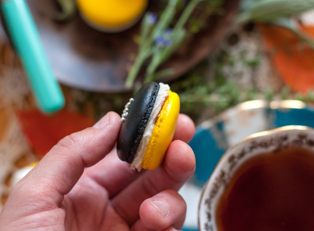 Chocolate Pumpkin French Macarons