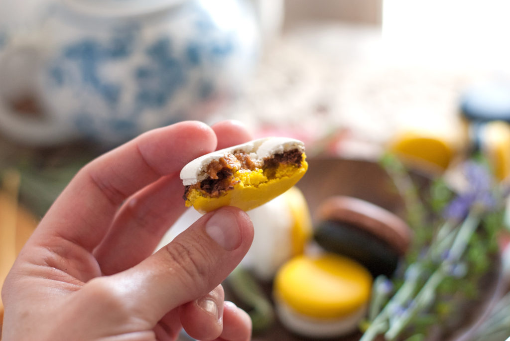 Chocolate Pumpkin French Macarons