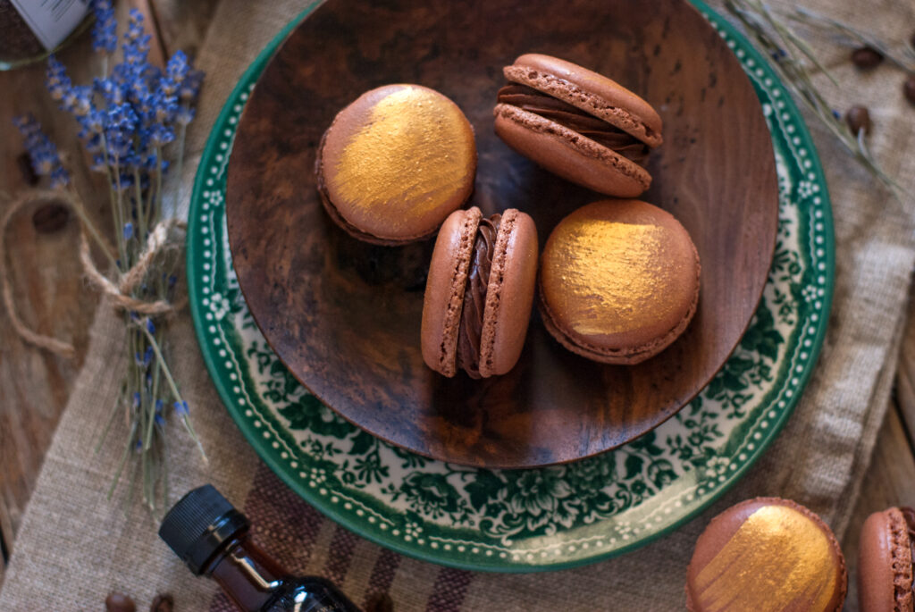 Coffee Rum French Macarons