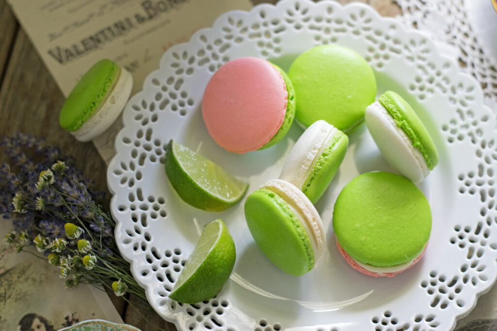 Cherry Limeade French Macarons