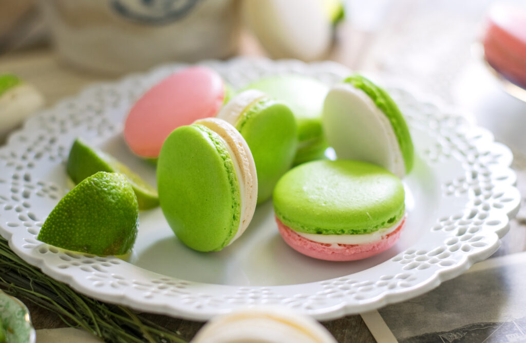 Cherry Limeade French Macarons