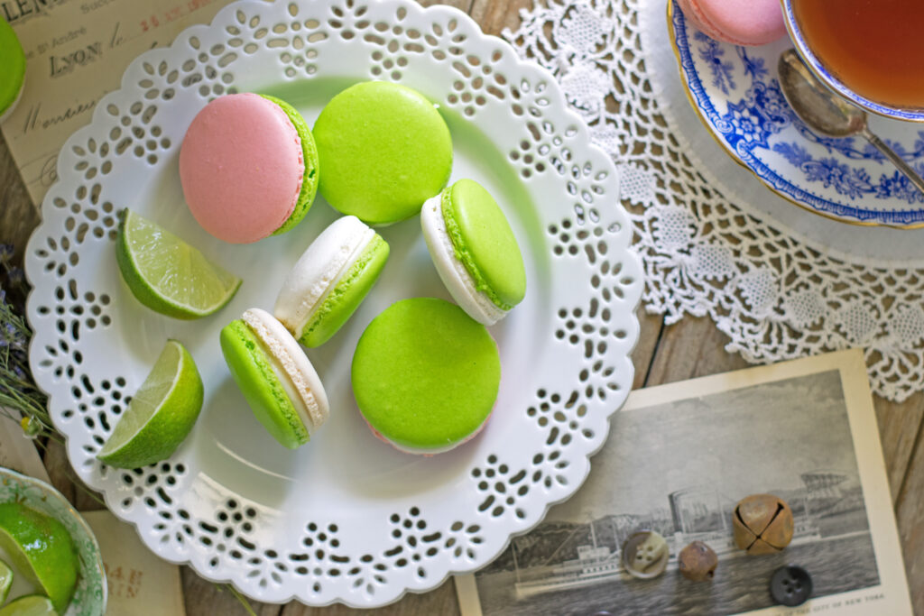 Cherry Limeade French Macarons