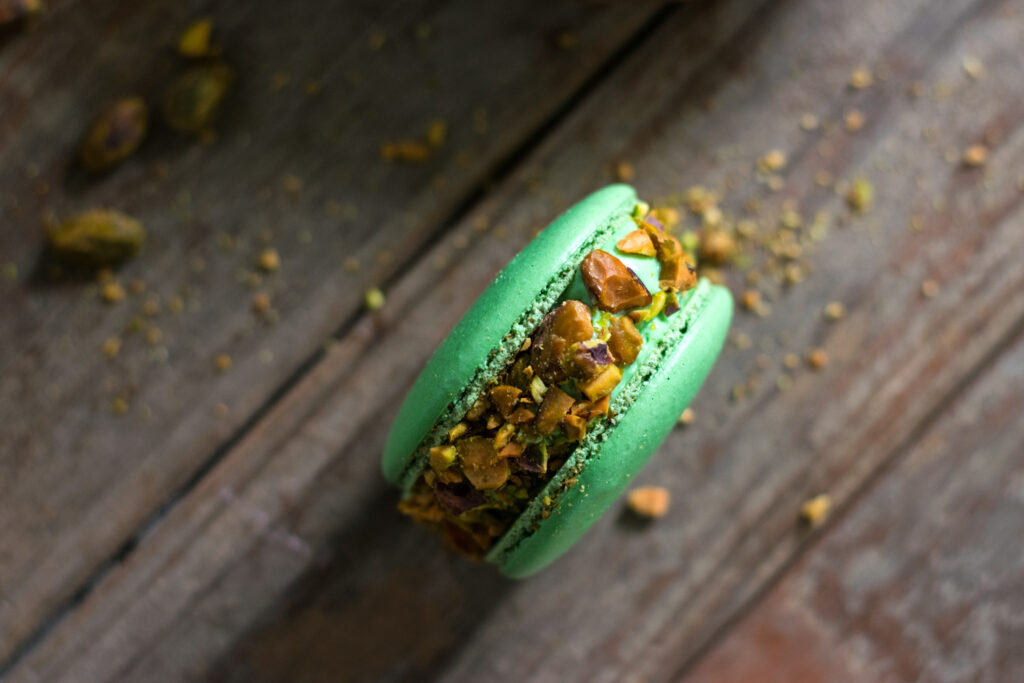 Pistachio Ice Cream Macarons