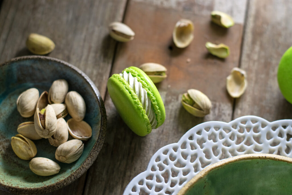 Pistachio French Macarons