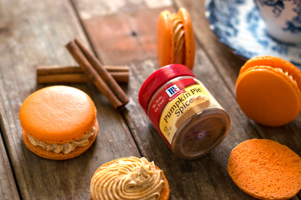 Pumpkin Spice French Macarons