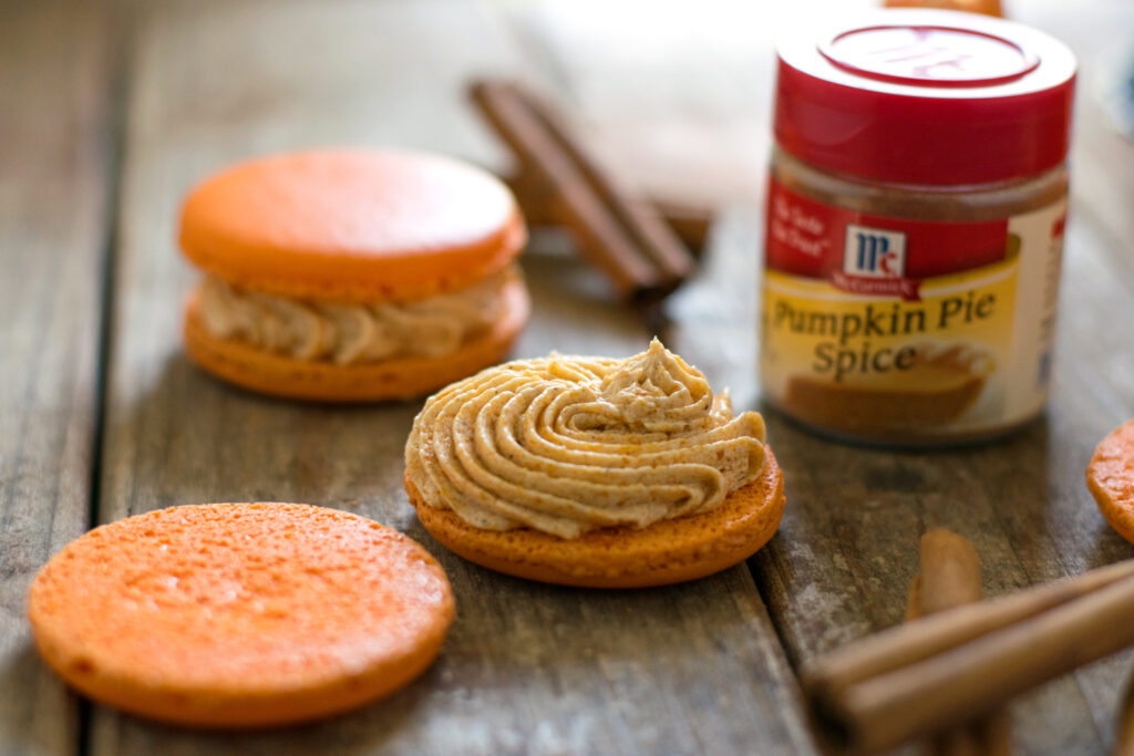 Pumpkin Spice French Macarons