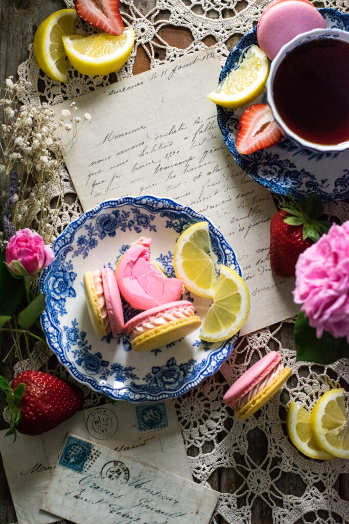 Strawberry Lemonade French Macarons